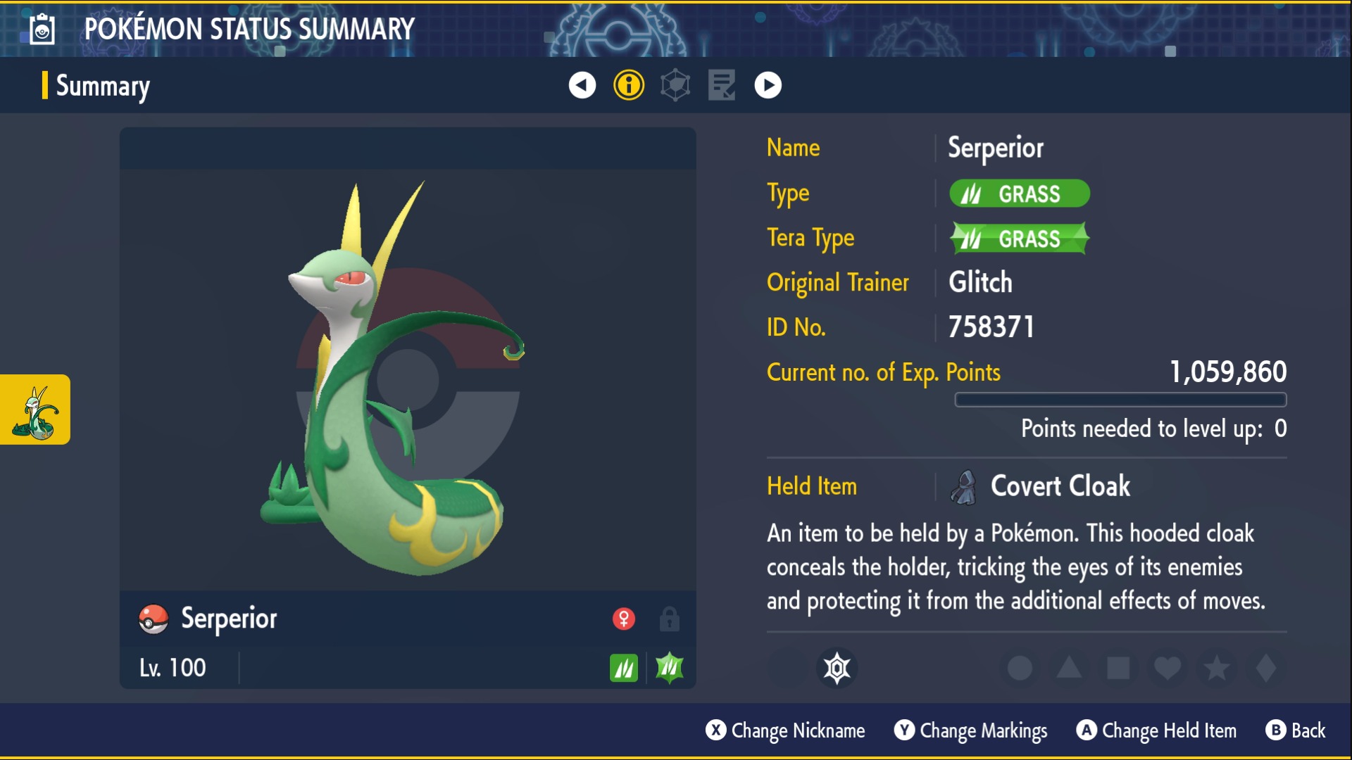 Serperior stats